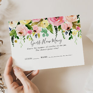 Tropische kleurrijke herfst raden hoeveel spel Kaa Visitekaartje