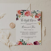 Tropische kleurrijke nacht voor repetitie diner kaart