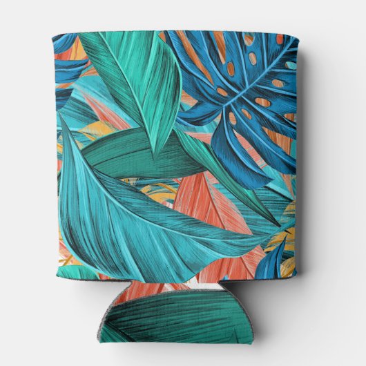 Tropische kleurrijke olievlek laat Natuur over Blikjeskoeler (Achterkant)