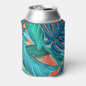 Tropische kleurrijke olievlek laat Natuur over Blikjeskoeler (Blikje Achterkant)