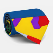 Tropische kleurspecificatie stropdas (Opgerold)