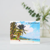 Tropische Koh Samui Thailand strand paradijs Briefkaart (Staand voorkant)