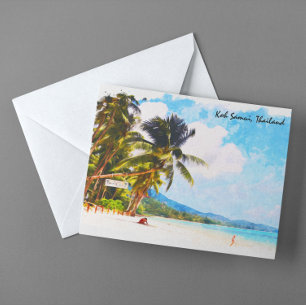 Tropische Koh Samui Thailand strand paradijs Briefkaart