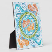 Tropische Koi Mandala Fotoplaat (Zijkant)