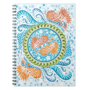 Tropische Koi Mandala Notitieboek