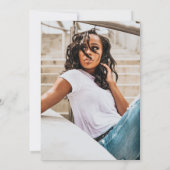 Tropische kokokosgradatie met foto kaart (Achterkant)