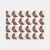 Tropische kokokosnoot op het eiland Fruity Fleece Deken (Voorkant (Horizontaal))