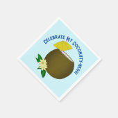 Tropische Kokosdrank Servet (Hoek)
