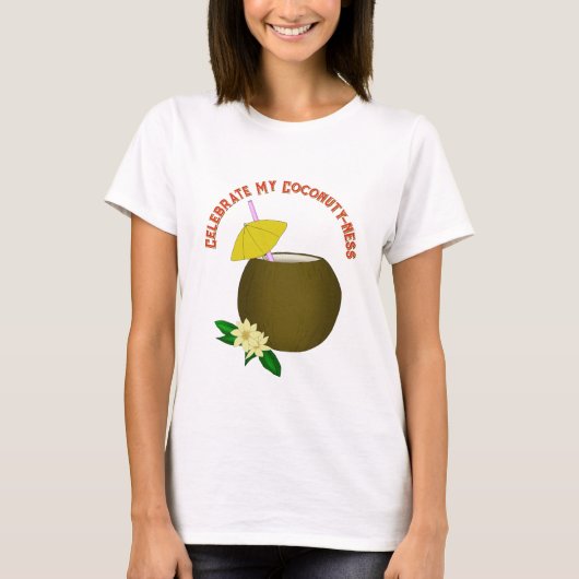 Tropische Kokosdrank T-shirt (Voorkant)
