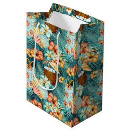 TROPISCHE KOKOSDRANKEN BLOEMEN BADPAKKEN MEDIUM CADEAUZAKJE