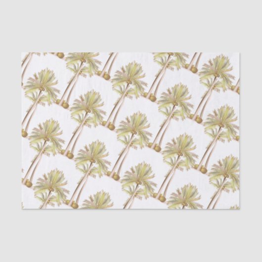 Tropische kokosnoot - boom tissuepapier (Voorkant)