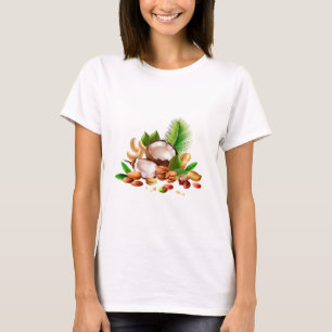 Tropische kokosnoot t-shirt