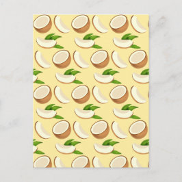 Tropische kokosnoten briefkaart