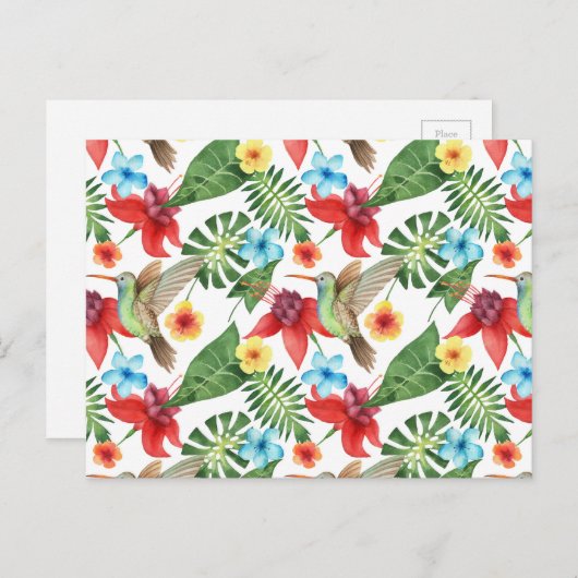 Tropische kolibrie 2 briefkaart (Voorkant / Achterkant)