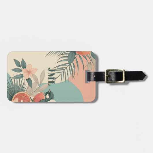 tropische kolibrie bagagelabel (Voorkant horizontaal)