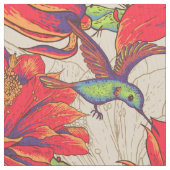  tropische kolibrie en cactus bloem stof (Close Up)