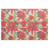  tropische kolibrie en cactus bloem stof (Fat Quarter)