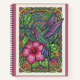 Tropische Kolibrie & Hibiscus Zentangle Dagboek Notitieboek