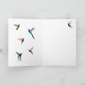 Tropische kolibries Feliz Dia de Las Madres Kaart (Binnen)