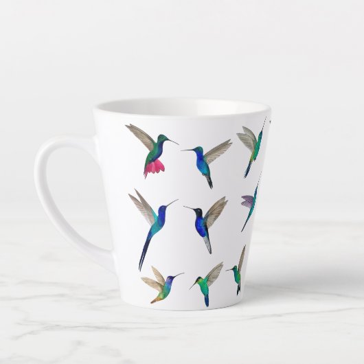 Tropische kolibries latte mok (Links)