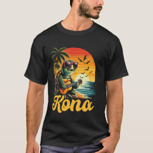 Tropische Kona Hawaii Zee Schildpad Hawaiiaanse va T-shirt