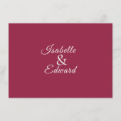 Tropische Koning Protea Bloemen Bruiloft Wijze Gro Informatiekaartje (Achterkant)