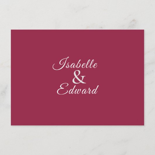 Tropische Koning Protea Bloemen Bruiloft Wijze Gro Informatiekaartje (Achterkant)