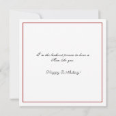 Tropische Koning Protea in mooie glazen vaas Kaart (Achterkant)