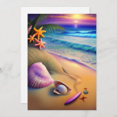 Tropische koortsvlek feestdagenkaart (Voorkant / Achterkant)