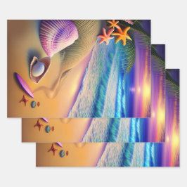 Tropische koortsvlek inpakpapier vel