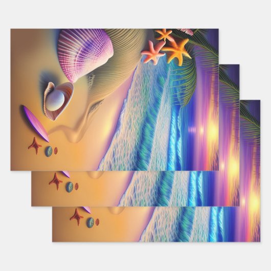 Tropische koortsvlek inpakpapier vel (Set)