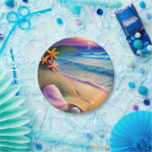 Tropische koortsvlek papieren bordje (Feest)