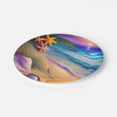 Tropische koortsvlek papieren bordje (Gekanteld)