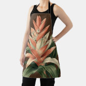 Tropische Koraal Bromelia Botanisch  Schort (Insitu)