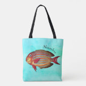 Tropische koraalrifvissen tote bag (Achterkant)