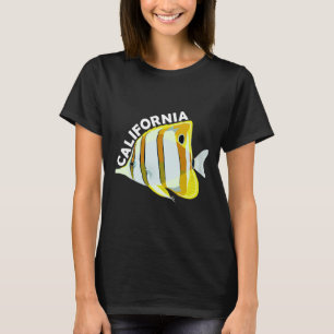 tropische koraalzee met Californische vlinder en T-shirt