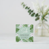 Tropische korting Visitekaartje Informatiekaartje (Staand voorkant)