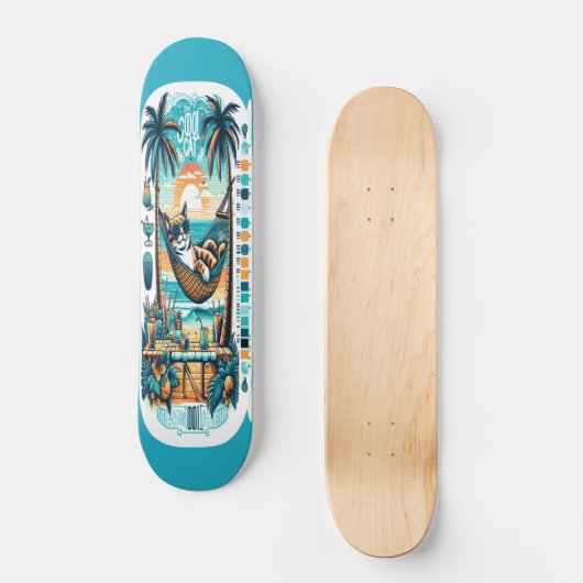 Tropische koude persoonlijk skateboard (Voorkant)