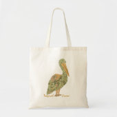 Tropische kraan-Oranje Canvas tas (Voorkant)
