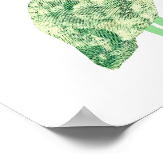 Tropische kraan poster (Hoek)