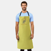 Tropische kraan schort (Gedragen)