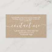 Tropische Kraft Handmade Soap and Candles Visitekaartje (Achterkant)