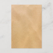 Tropische krans Sandy Beach Bruiloft Detail Informatiekaartje (Achterkant)