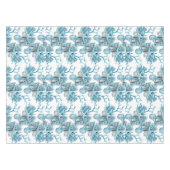 Tropische kreeften schelpen koraal blauw zilver tafelkleed (Voorkant (Horizontaal))