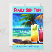 Tropische kruising van de zijdeur van de kruising magnetische uitnodiging (Voorkant)