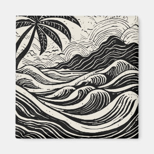 Tropische kunst magneet