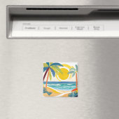 Tropische kunst magneet (Insitu (Vaatwasser))