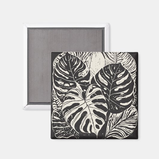Tropische kunst magneet (Voorkant / Achterkant)