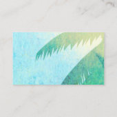 Tropische kunst visitekaartje sjabloon palmboom (Achterkant)