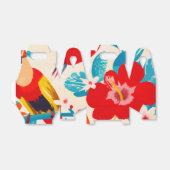 Tropische kunstpartij in het gunstiger vak bedankdoosjes (Uitgevouwen)